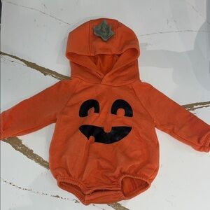 Orange Pumpkin Baby Hoodie